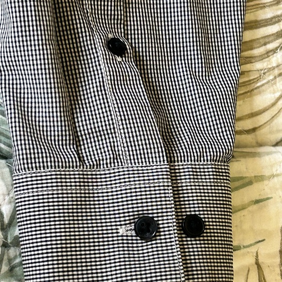 Calvin Klein Men’s B/W slim fit performance non-iron dress shirt .Size 16 34/35 - Picture 7 of 7